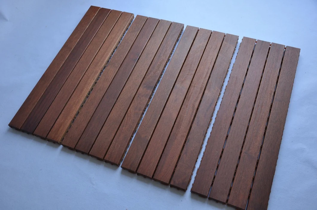 Natural Solid Merbau Wood Decking/Outdoor Decking/Hardwood DIY Deck Tile for Outdoor