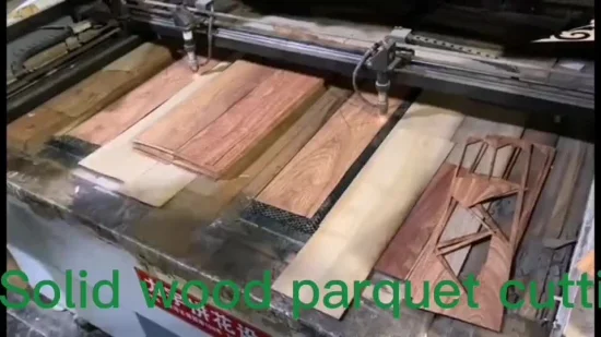 Piso de parquet de madeira maciça feito à mão artístico personalizado de alta qualidade