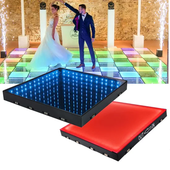 Discoteca magnética sem fio DJ festa 50*50 cm 3D espelho LED pista de dança para eventos de casamento