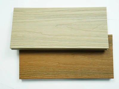 Placa composta de madeira e plástico WPC à prova de som Deck Piso Orifício redondo